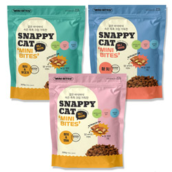 스내피캣 - 미니바이트 크런치 300g x 3종 혼합 묶음셋트